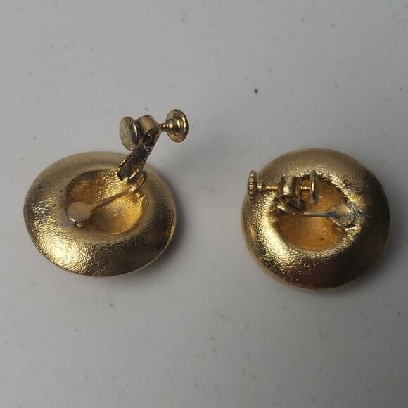 Vintage Faux Diamond Earrings 1980s - Picture 4 of 6